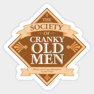 Society of Cranky Old Men Sticker